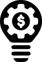 Idea solution icon symbol vector image. Illustration of the creative innovation concept design. EPS 10