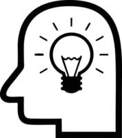 Idea solution icon symbol vector image. Illustration of the creative innovation concept design. EPS 10