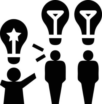 Idea solution icon symbol vector image. Illustration of the creative innovation concept design. EPS 10