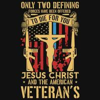 Veteran tshirt design vector