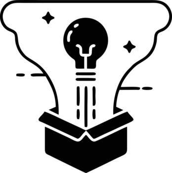 Idea solution icon symbol vector image. Illustration of the creative innovation concept design. EPS 10