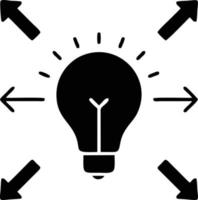 Idea solution icon symbol vector image. Illustration of the creative innovation concept design. EPS 10