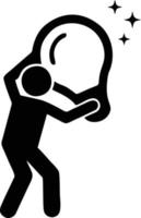 Idea solution icon symbol vector image. Illustration of the creative innovation concept design. EPS 10