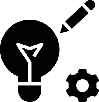 Idea solution icon symbol vector image. Illustration of the creative innovation concept design. EPS 10