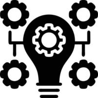 Idea solution icon symbol vector image. Illustration of the creative innovation concept design. EPS 10