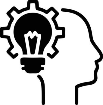 Idea solution icon symbol vector image. Illustration of the creative innovation concept design. EPS 10