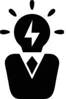Idea solution icon symbol vector image. Illustration of the creative innovation concept design. EPS 10