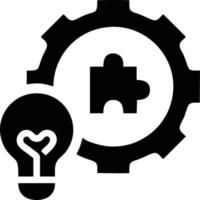 Idea solution icon symbol vector image. Illustration of the creative innovation concept design. EPS 10