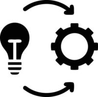 Idea solution icon symbol vector image. Illustration of the creative innovation concept design. EPS 10