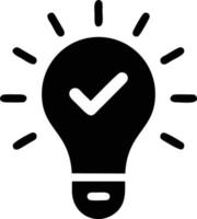 Idea solution icon symbol vector image. Illustration of the creative innovation concept design. EPS 10
