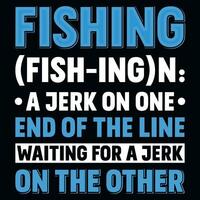 Fishing typographic graphics tshirt design vector