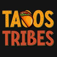 Tacos typographic graphics tshirt design vector