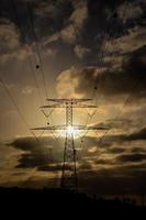 Electricity power pylon photo