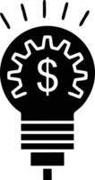 Idea solution icon symbol vector image. Illustration of the creative innovation concept design. EPS 10