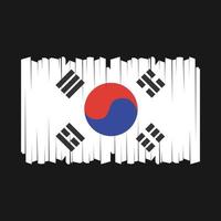 vector de bandera de corea del sur