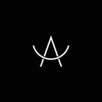 AC logo design vector