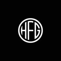 diseño de logotipo hfg vector