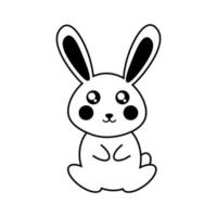 Cute rabbit vector illustration