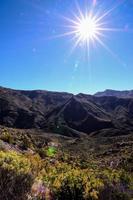 Scenic mountain landscape photo