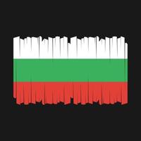 vector de pincel de bandera de bulgaria