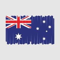 vector de pincel de bandera de australia