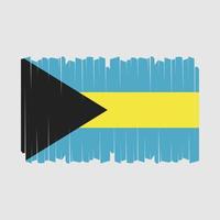 vector de pincel de bandera de bahamas