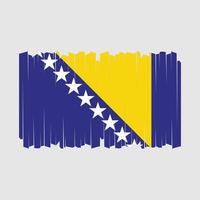 vector de pincel de bandera de bosnia