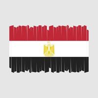 vector de pincel de bandera de egipto