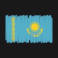 Kazakhstan Flag Brush Vector