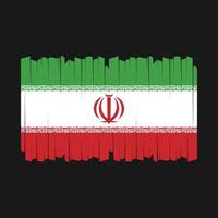 Iran Flag Brush Vector