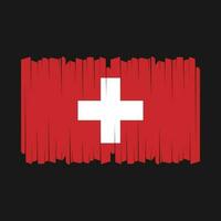 Switzerland Flag Brush Vector