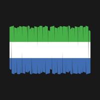 Sierra Leone Flag Brush Vector