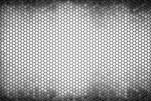Futuristic and technological hexagonal background. 3d rendering photo