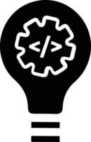 Idea solution icon symbol vector image. Illustration of the creative innovation concept design. EPS 10