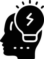 Idea solution icon symbol vector image. Illustration of the creative innovation concept design. EPS 10