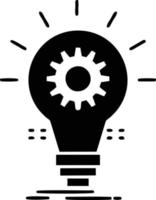 Idea solution icon symbol vector image. Illustration of the creative innovation concept design. EPS 10