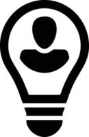 Idea solution icon symbol vector image. Illustration of the creative innovation concept design. EPS 10