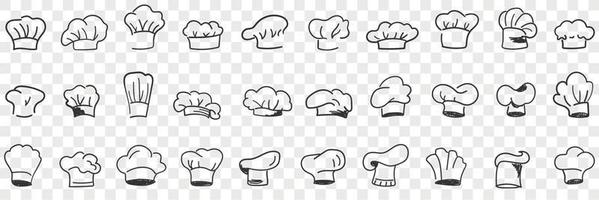 Free Vector  Chef hats types hat collection