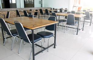 dining table in the university photo