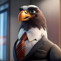 eagle businessman illustration photo