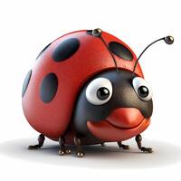 ladybug illustration AI Generated photo