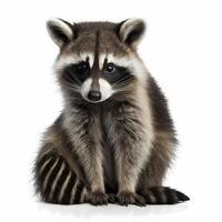 racoon illustration AI Generated photo