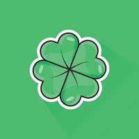 Illustration of Lucky Leaves in Flat Design vector