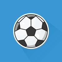 Illustration of Soccer Ball in Flat Design vector