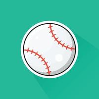 Illustration of Baseball in Flat Design vector