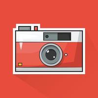 Illustration of Analog Camera in Flat Design vector