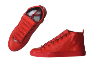 rojo Zapatos aislado en un transparente antecedentes png