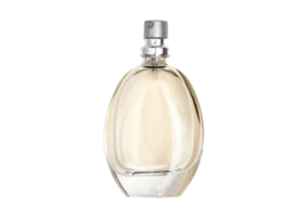 Beige perfume isolated on a transparent background png