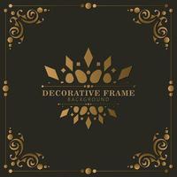 Elegant decorative frame design background vector