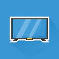 Illustration of Television in Flat Design vector